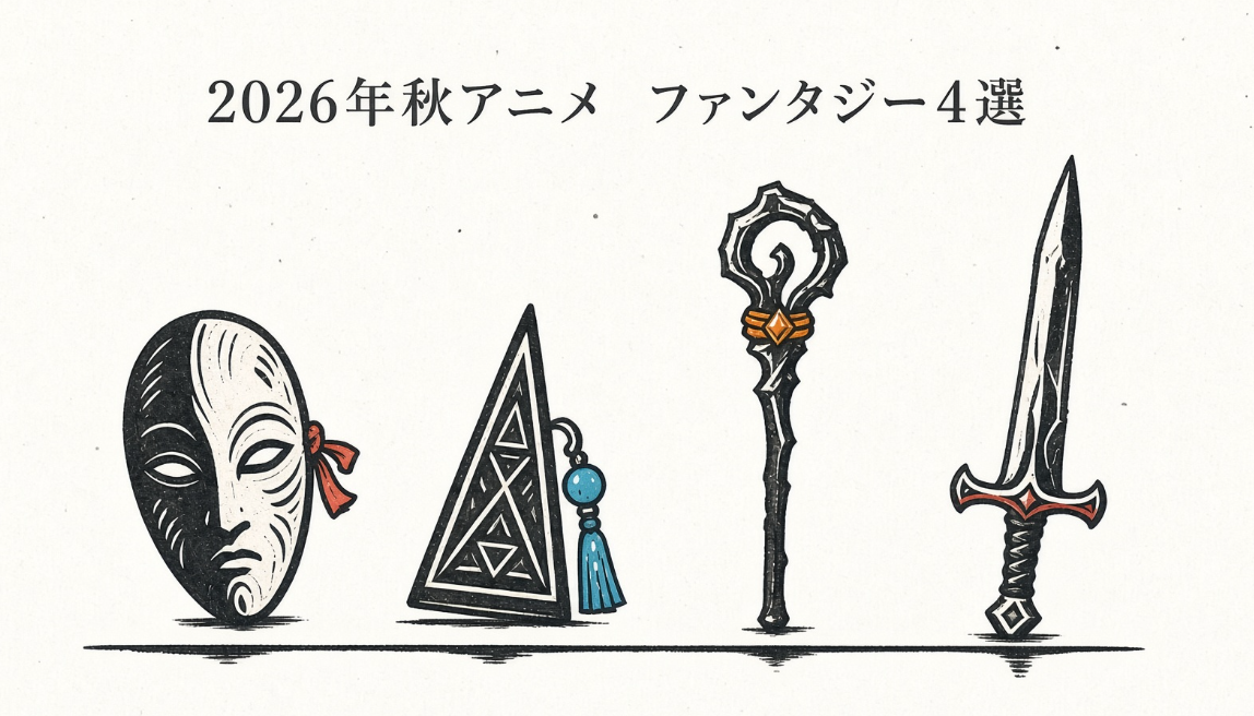 2026年秋アニメ ファンタジー４選 アイキャッチ